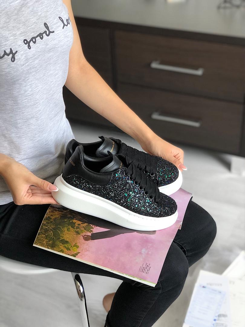 Alexander McQueen Low Galaxy Black White