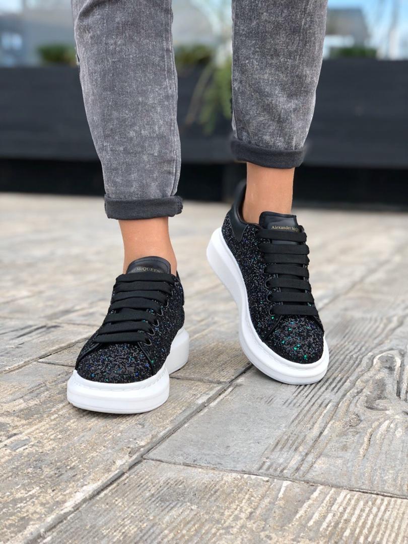 Alexander McQueen Low Galaxy Black White