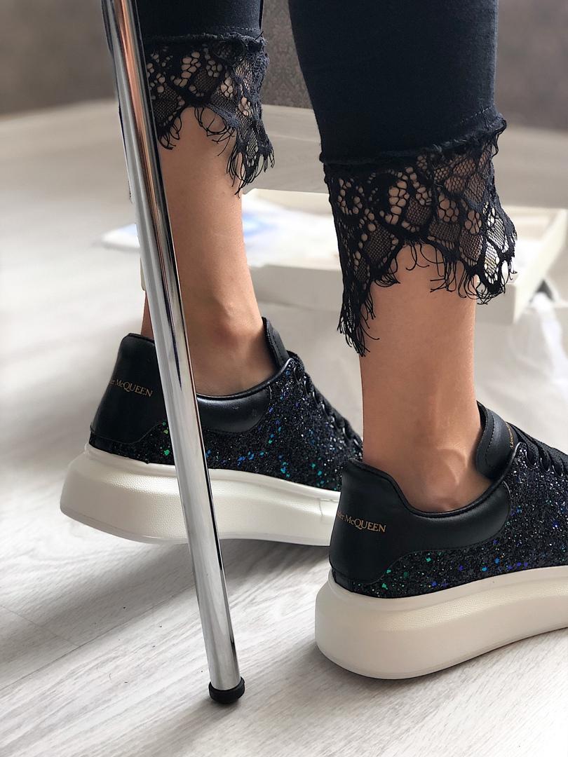 Alexander McQueen Low Galaxy Black White