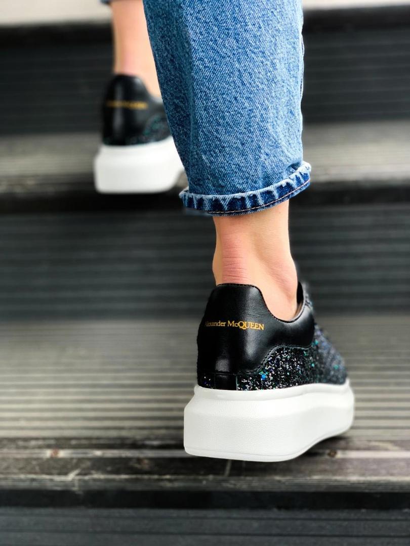 Alexander McQueen Low Galaxy Black White