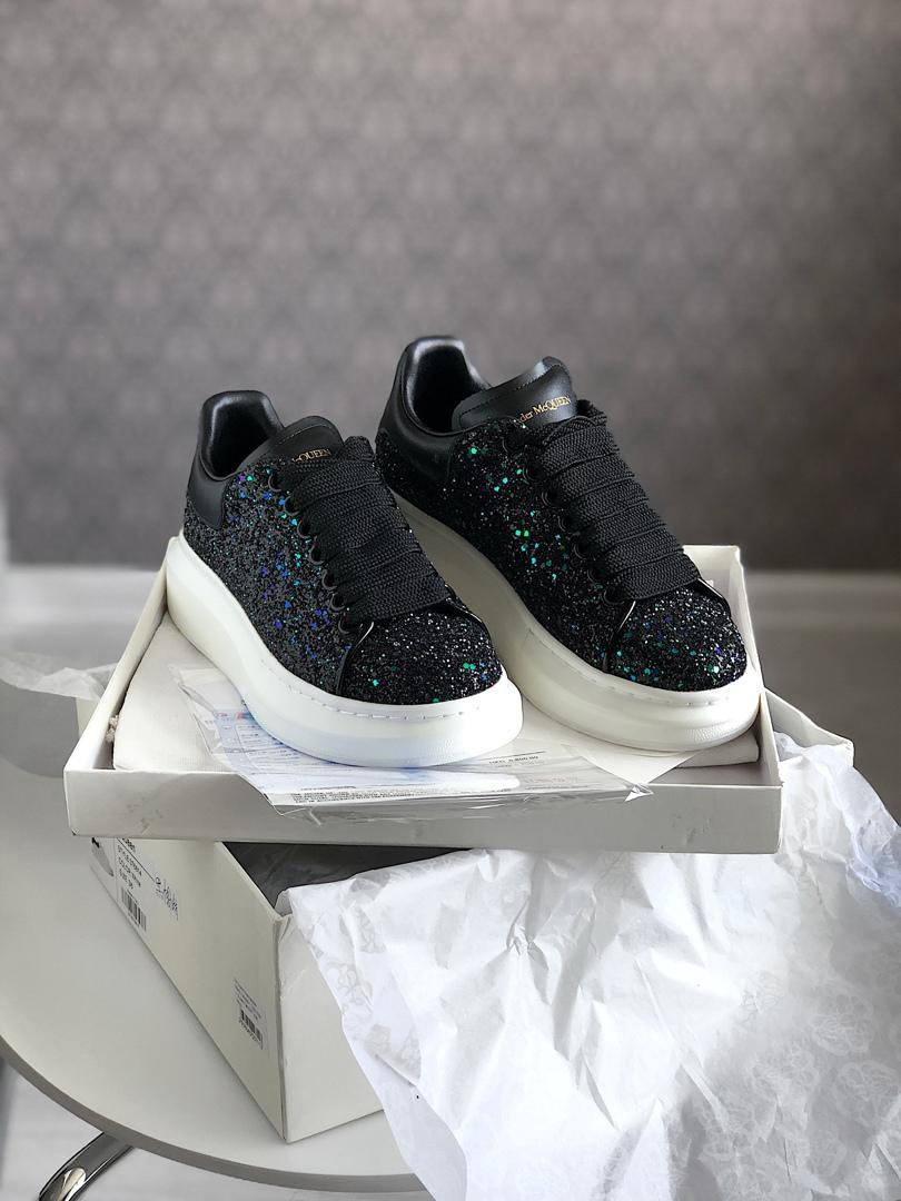 Alexander McQueen Low Galaxy Black White