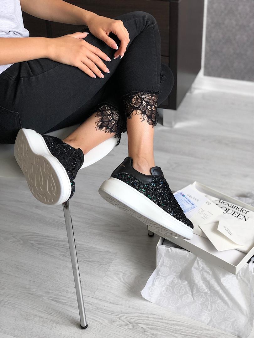 Alexander McQueen Low Galaxy Black White