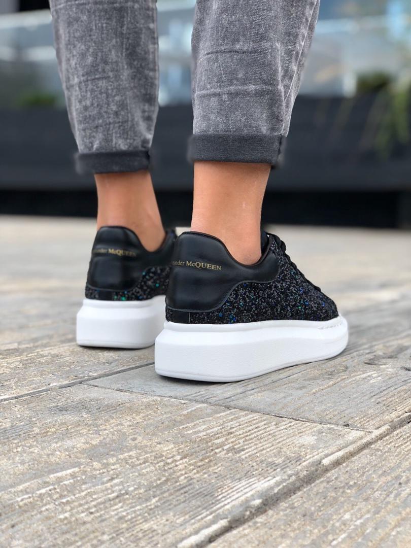Alexander McQueen Low Galaxy Black White
