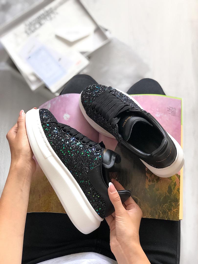 Alexander McQueen Low Galaxy Black White