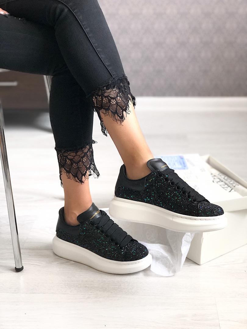 Alexander McQueen Low Galaxy Black White