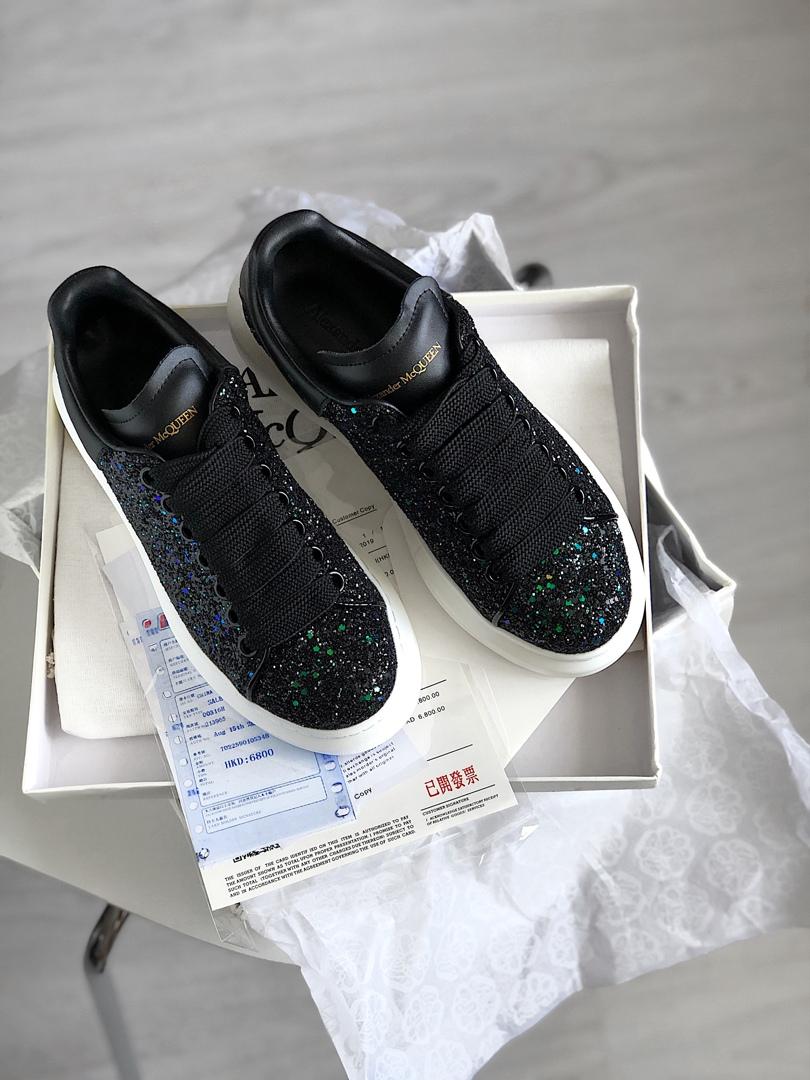 Alexander McQueen Low Galaxy Black White