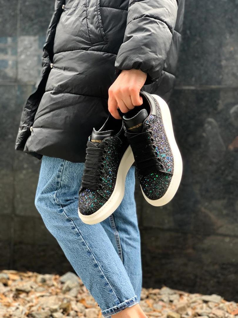 Alexander McQueen Low Galaxy Black White