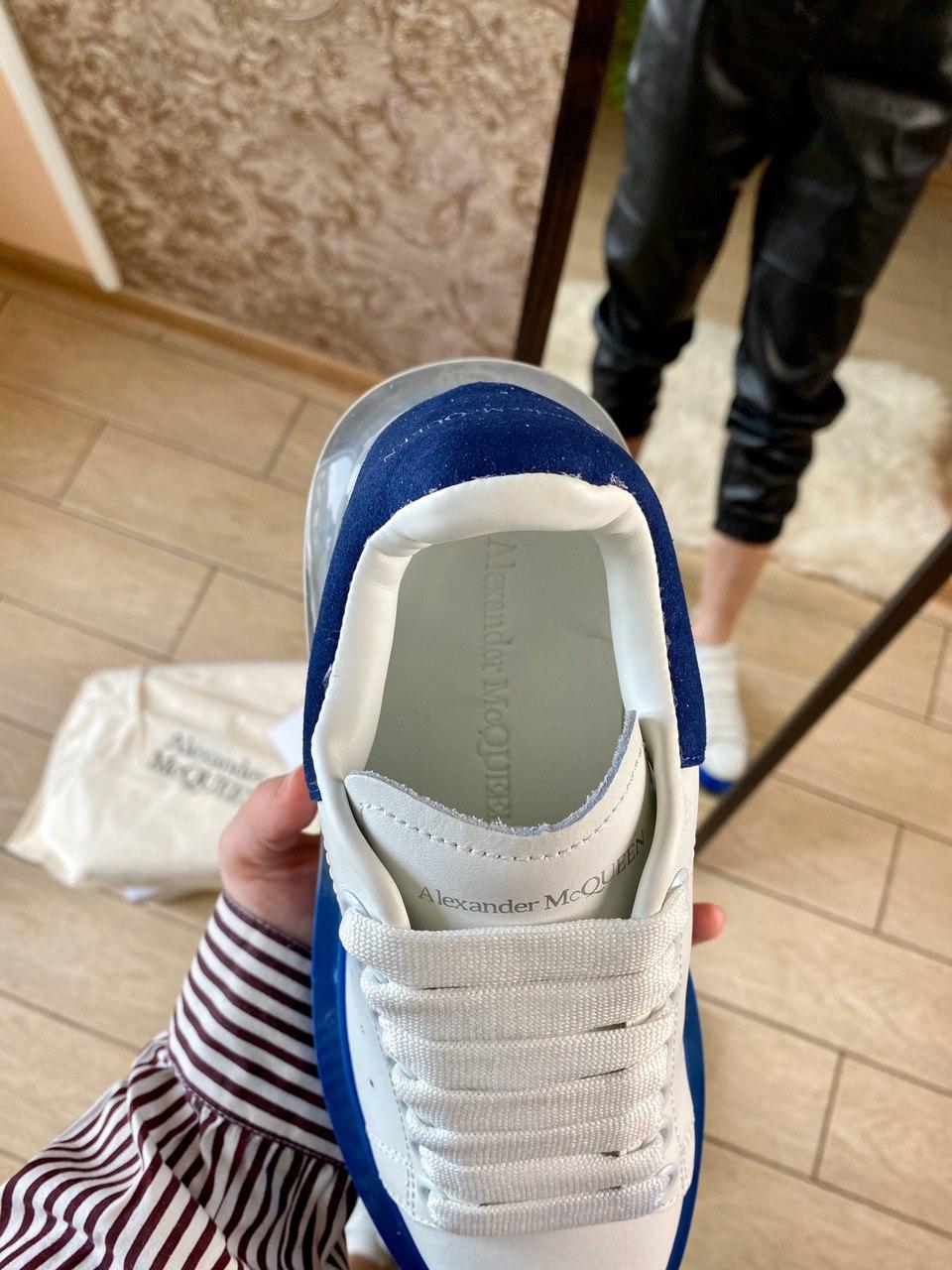 Alexander McQueen Low White Blue