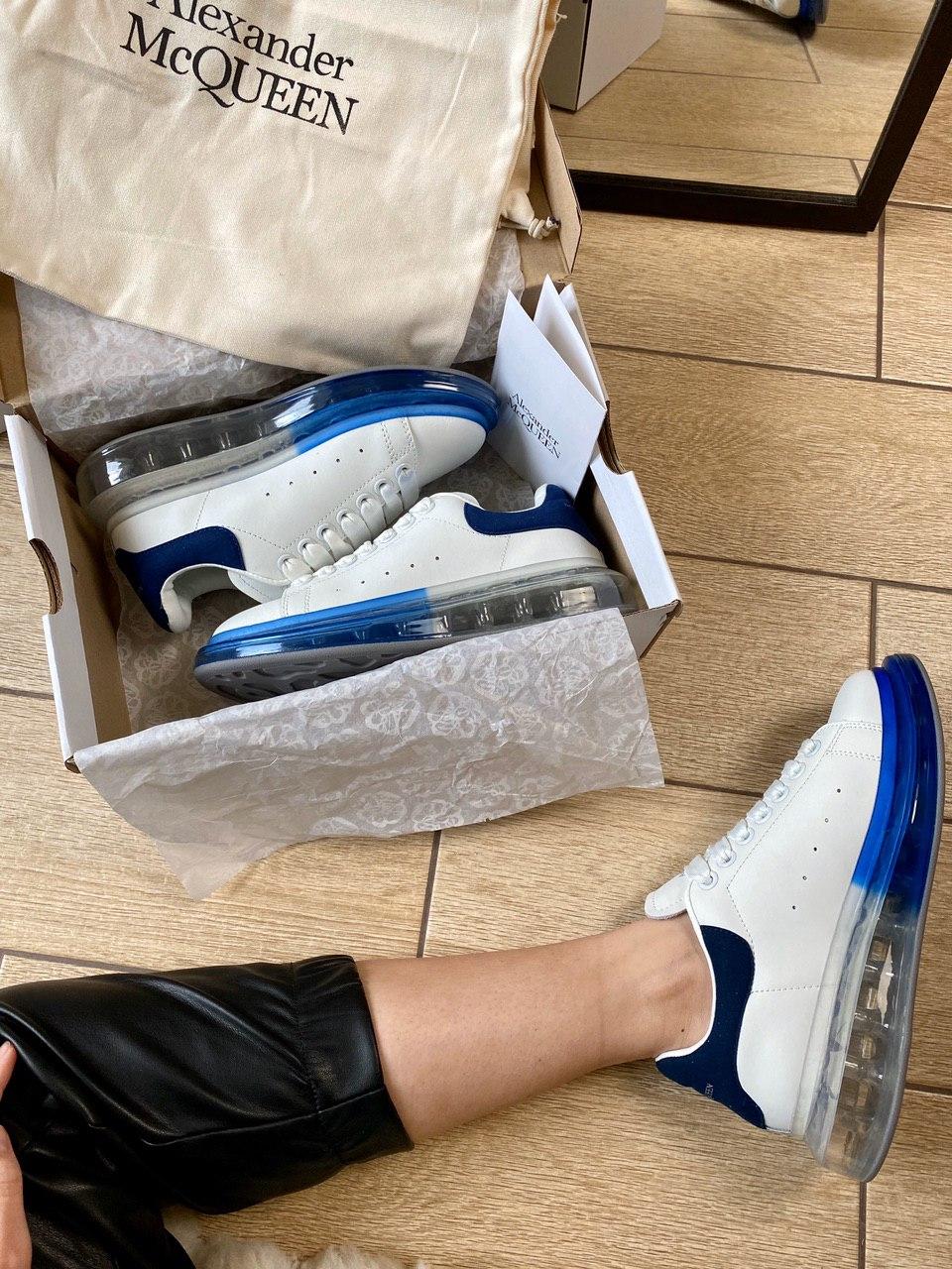Alexander McQueen Low White Blue