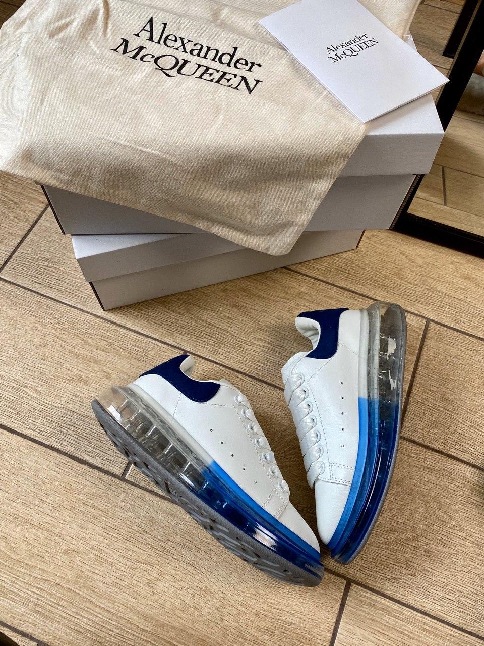 Alexander McQueen Low White Blue