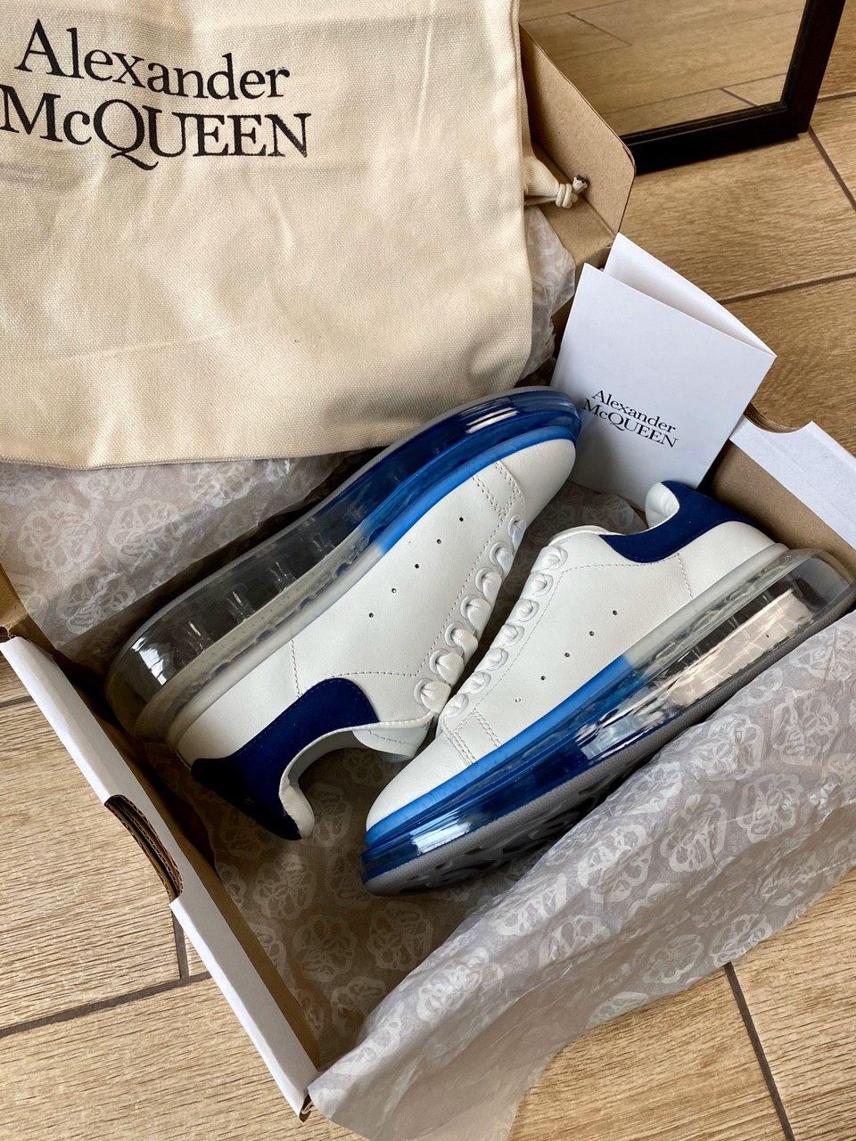 Alexander McQueen Low White Blue