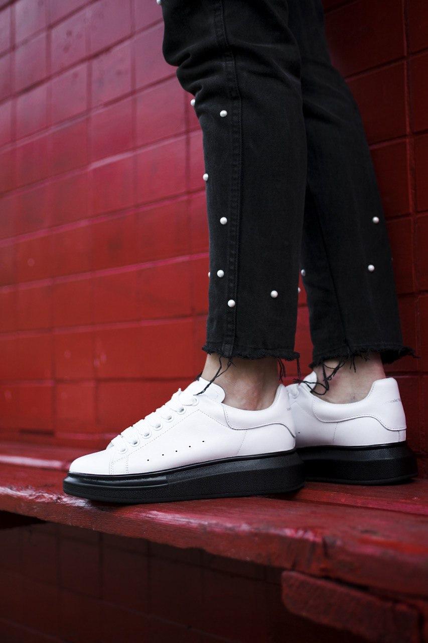 Alexander McQueen Low White Black