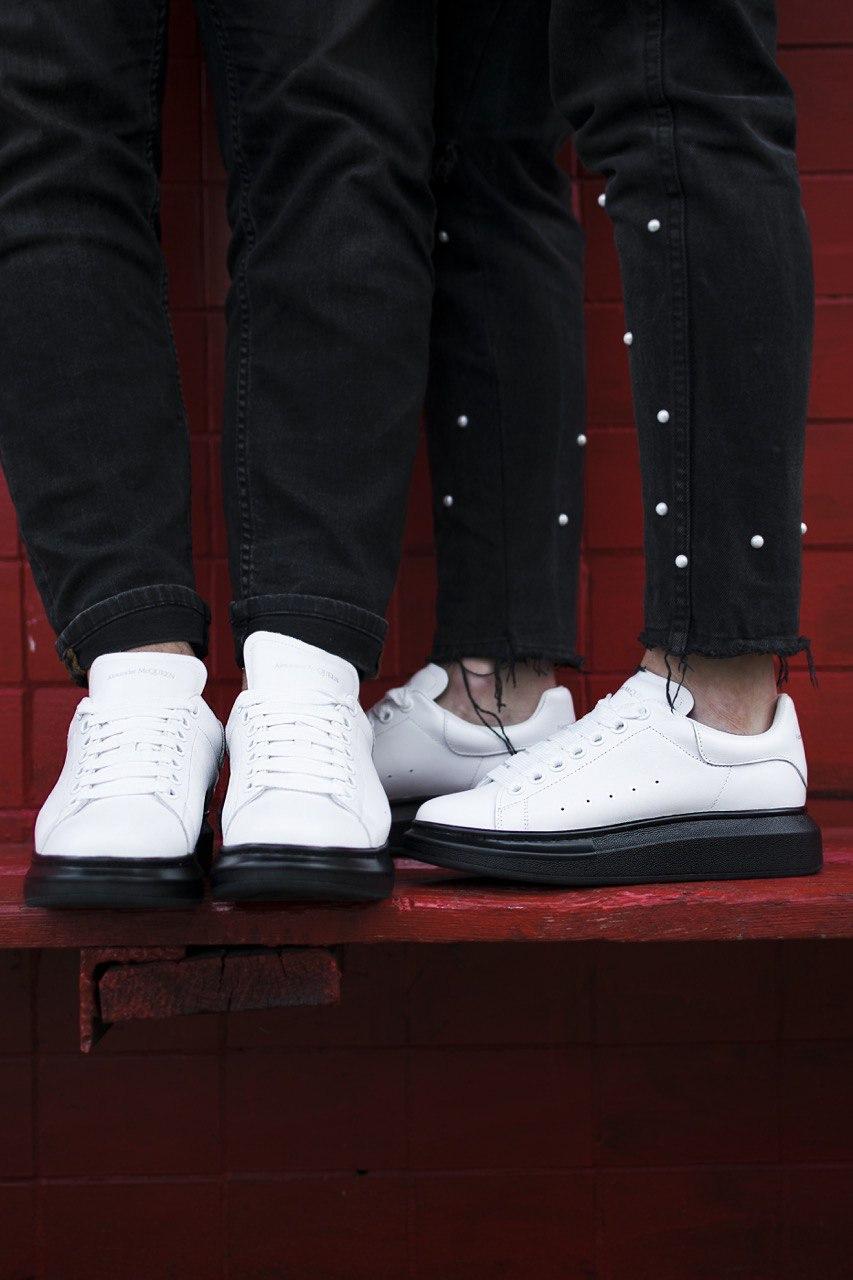 Alexander McQueen Low White Black