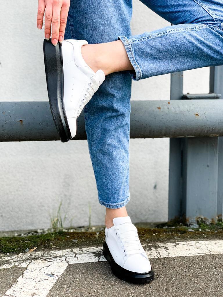Alexander McQueen Low White Black