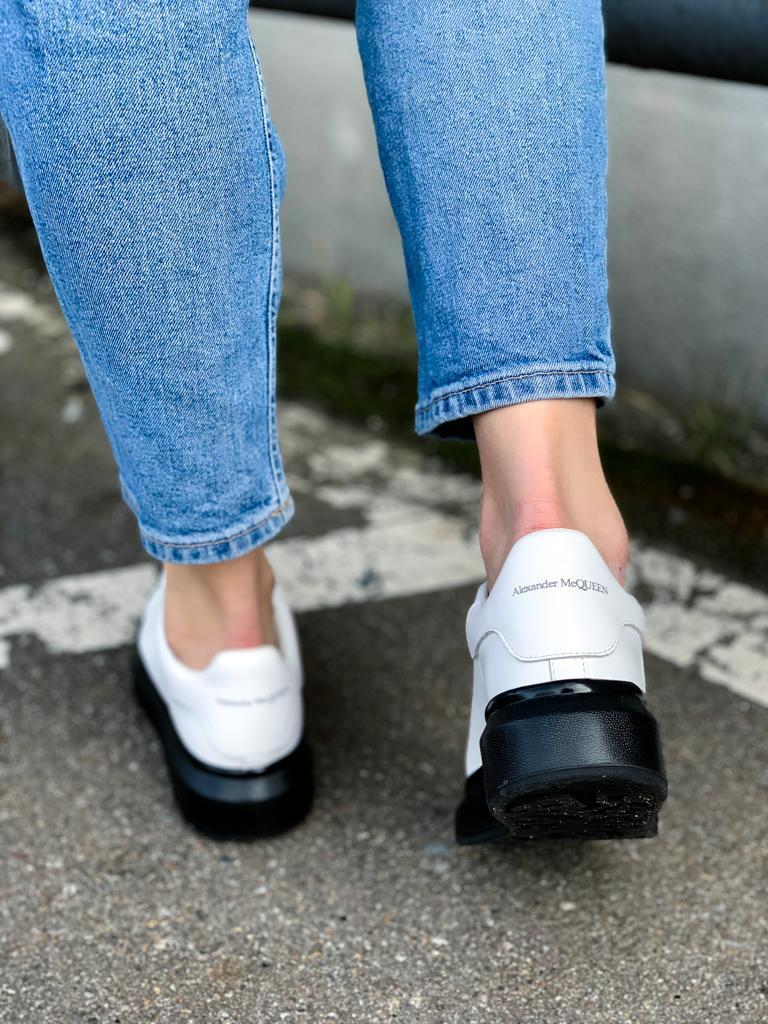 Alexander McQueen Low White Black