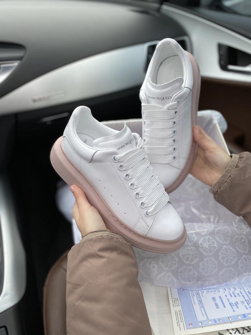 Alexander McQueen Low White Pink 1