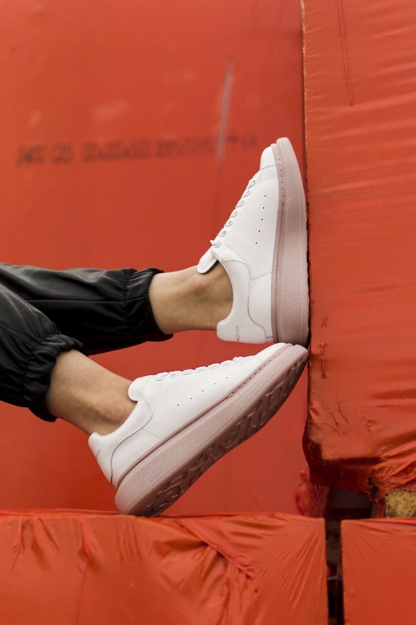 Alexander McQueen Low White Pink 1