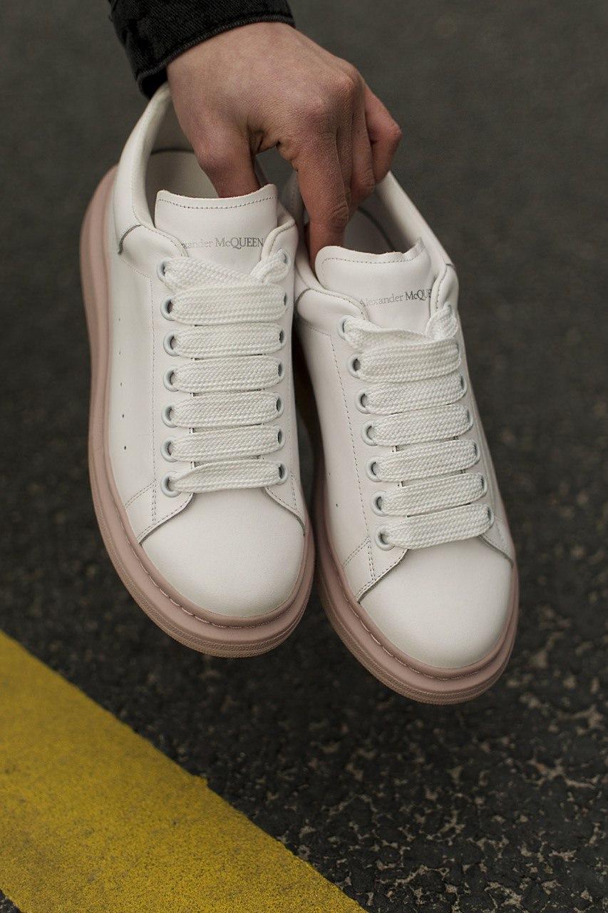 Alexander McQueen Low White Pink 1