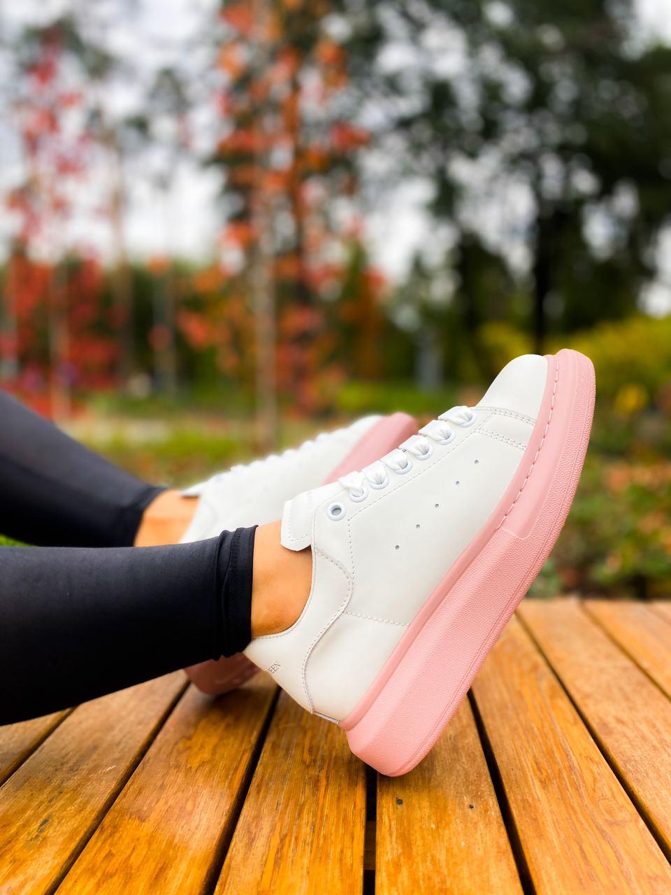 Alexander McQueen Low White Pink 1