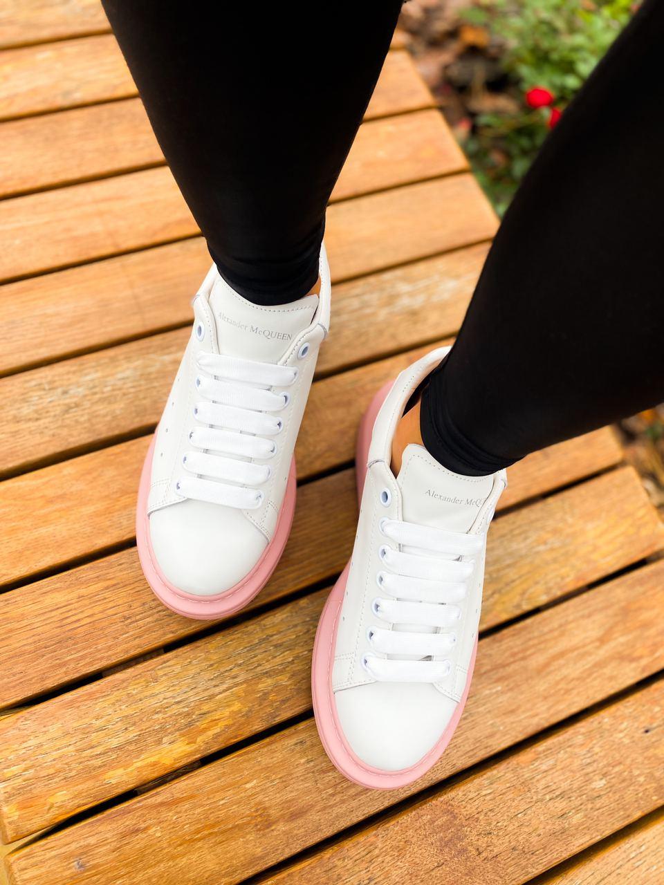 Alexander McQueen Low White Pink 1
