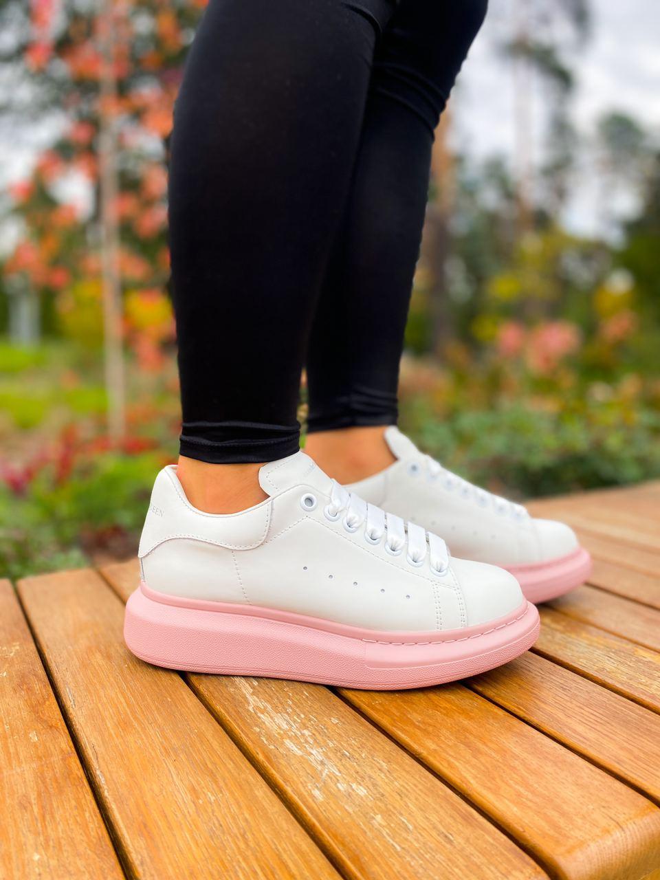 Alexander McQueen Low White Pink 1