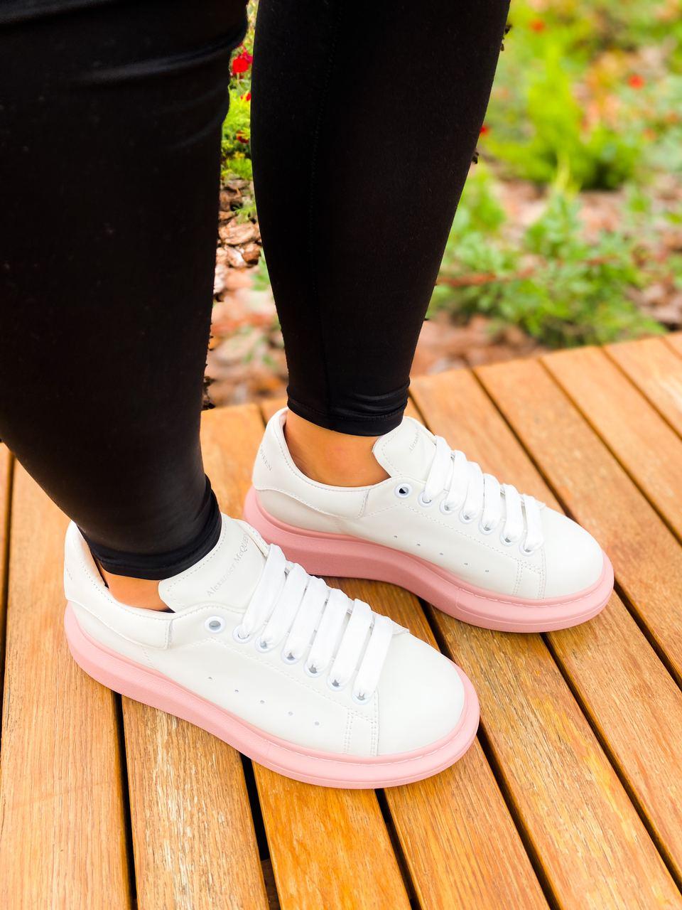 Alexander McQueen Low White Pink 1