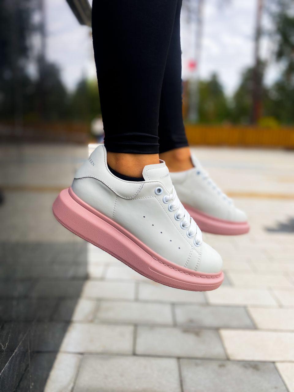 Alexander McQueen Low White Pink 1