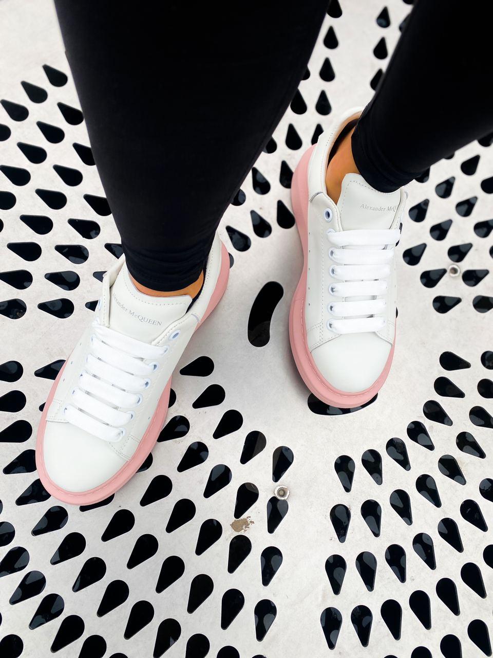 Alexander McQueen Low White Pink 1