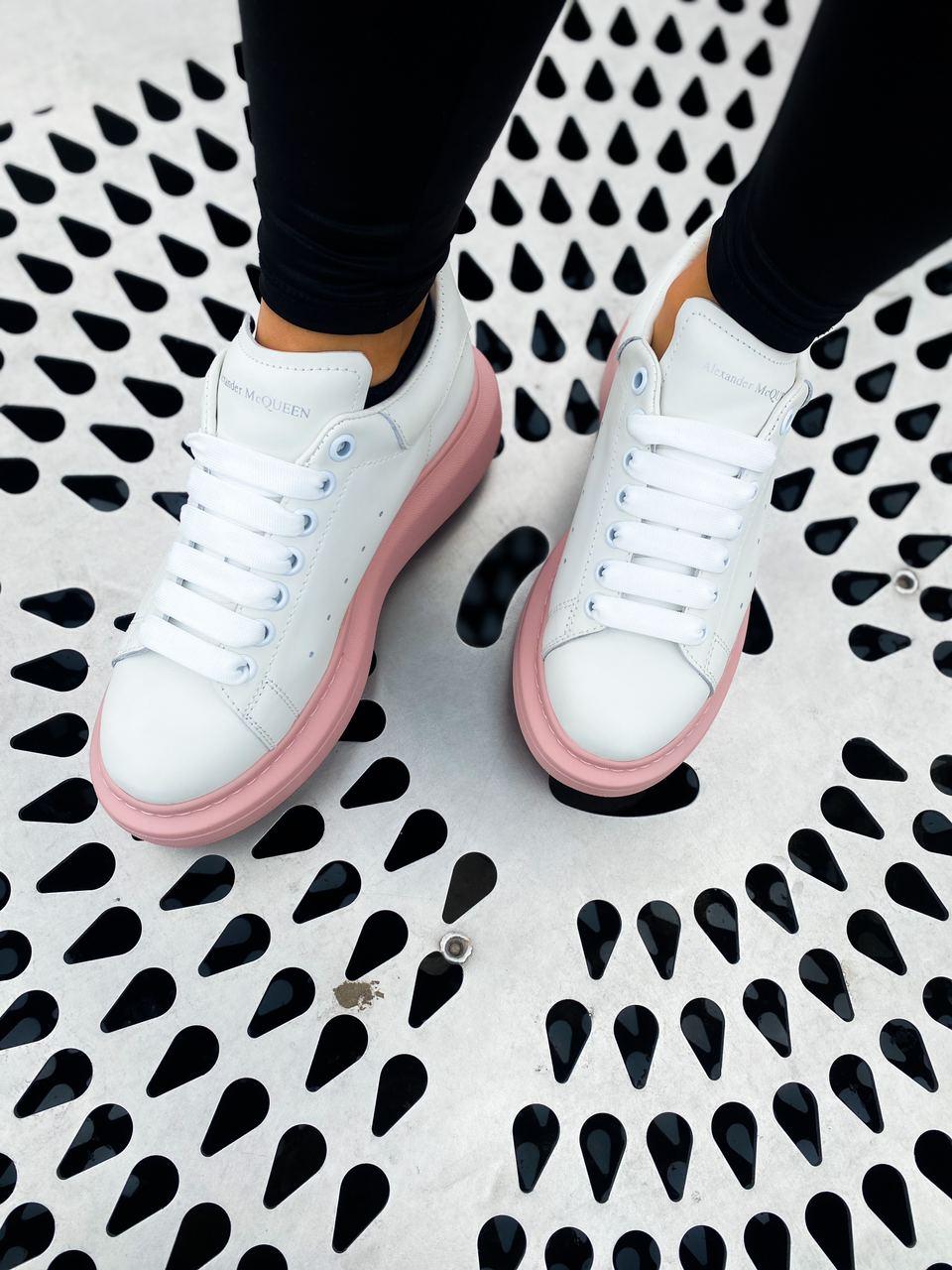 Alexander McQueen Low White Pink 1