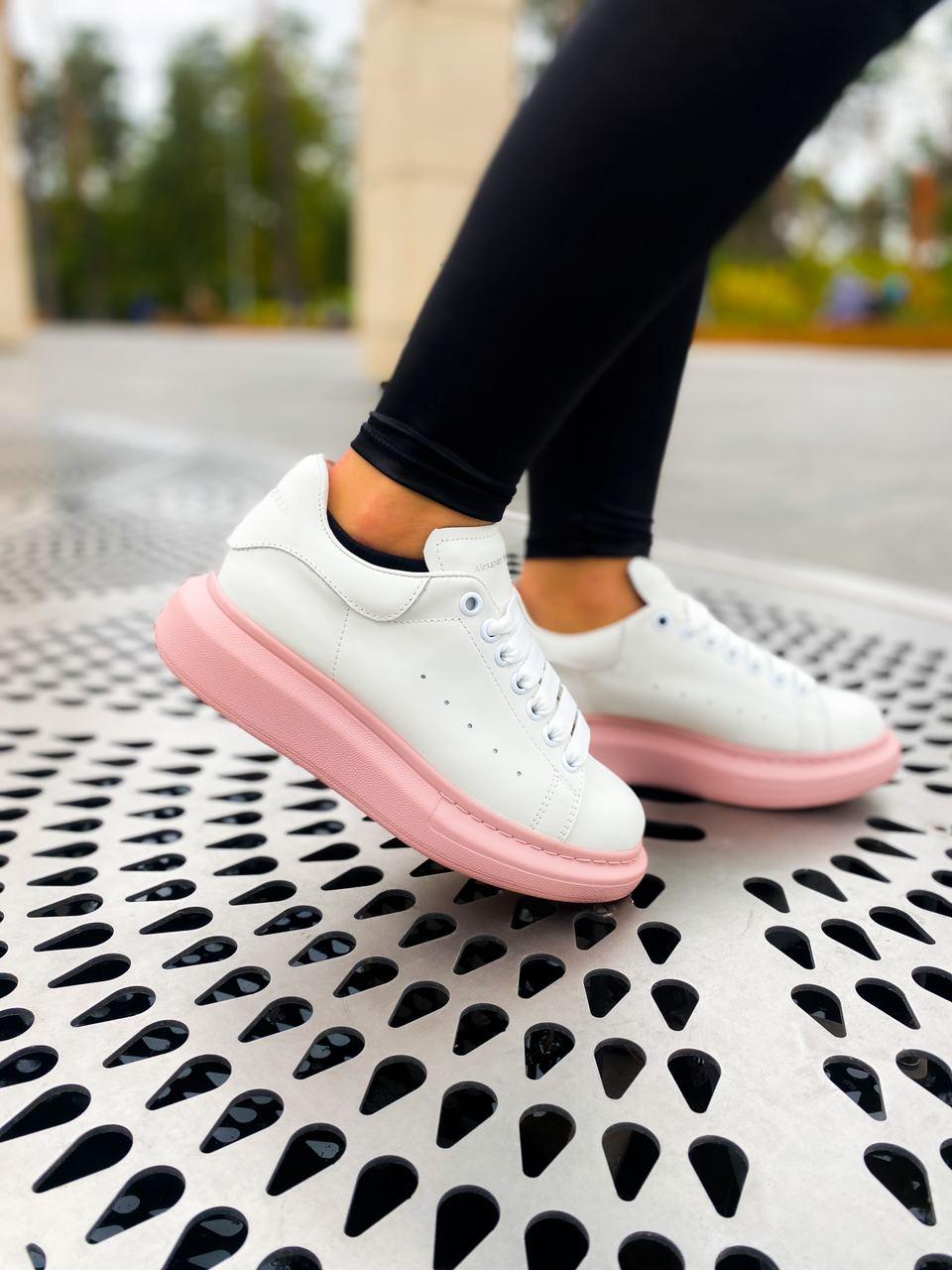 Alexander McQueen Low White Pink 1