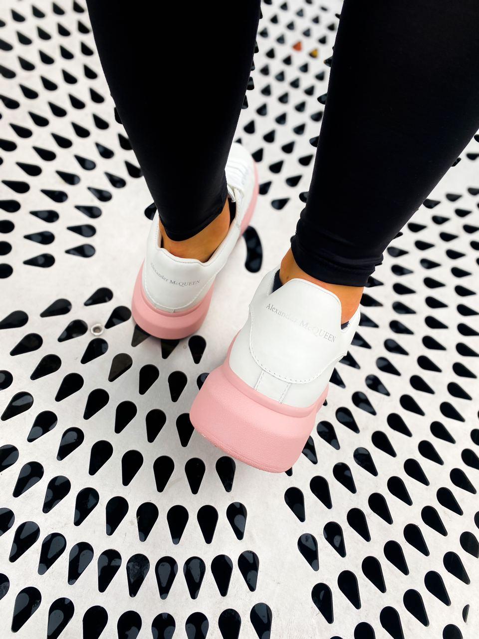 Alexander McQueen Low White Pink 1