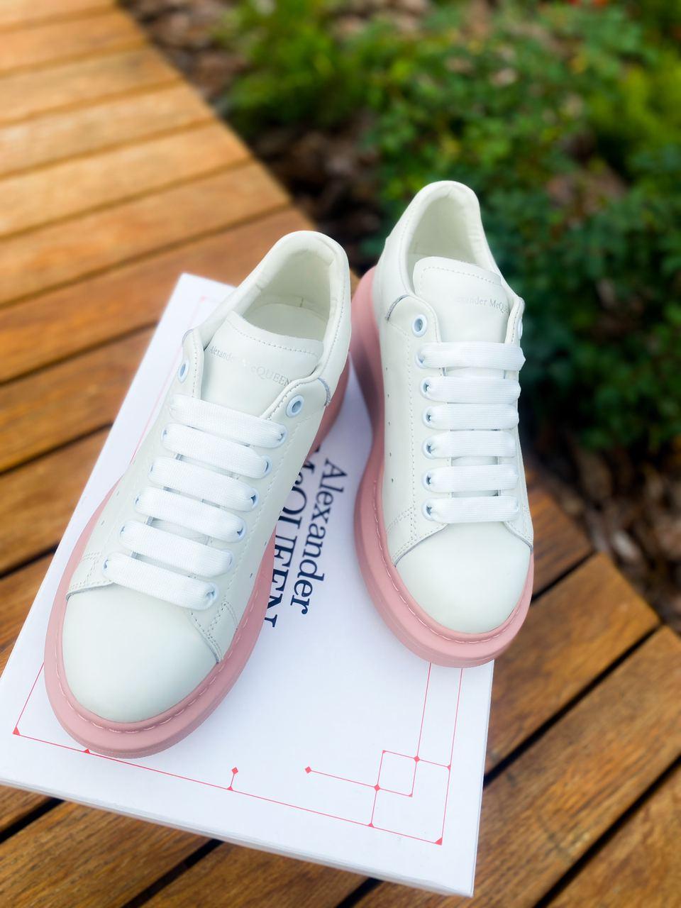 Alexander McQueen Low White Pink 1
