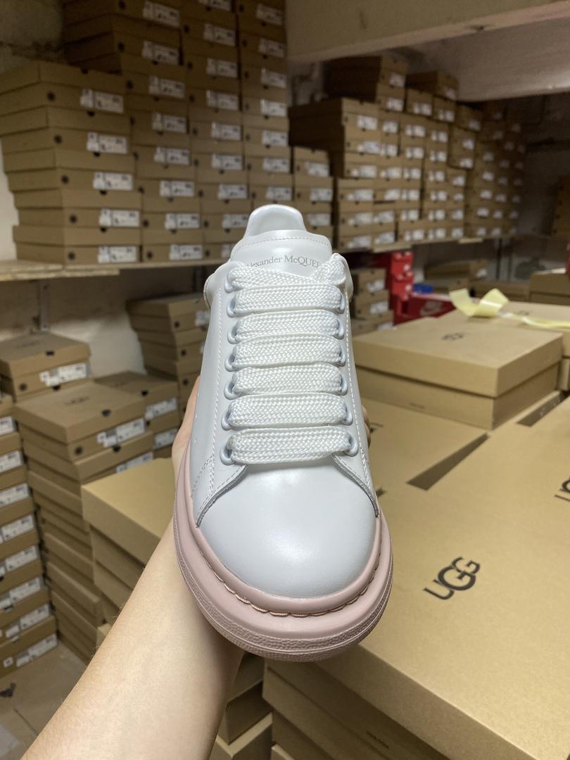 Alexander McQueen Low White Pink 1