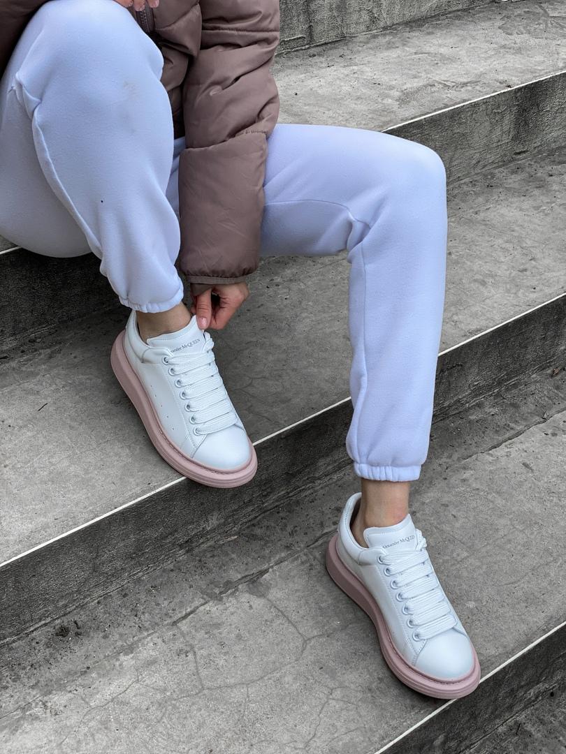 Alexander McQueen Low White Pink 1
