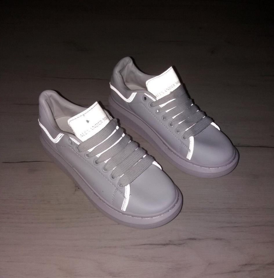 Alexander McQueen Low White Reflective 2
