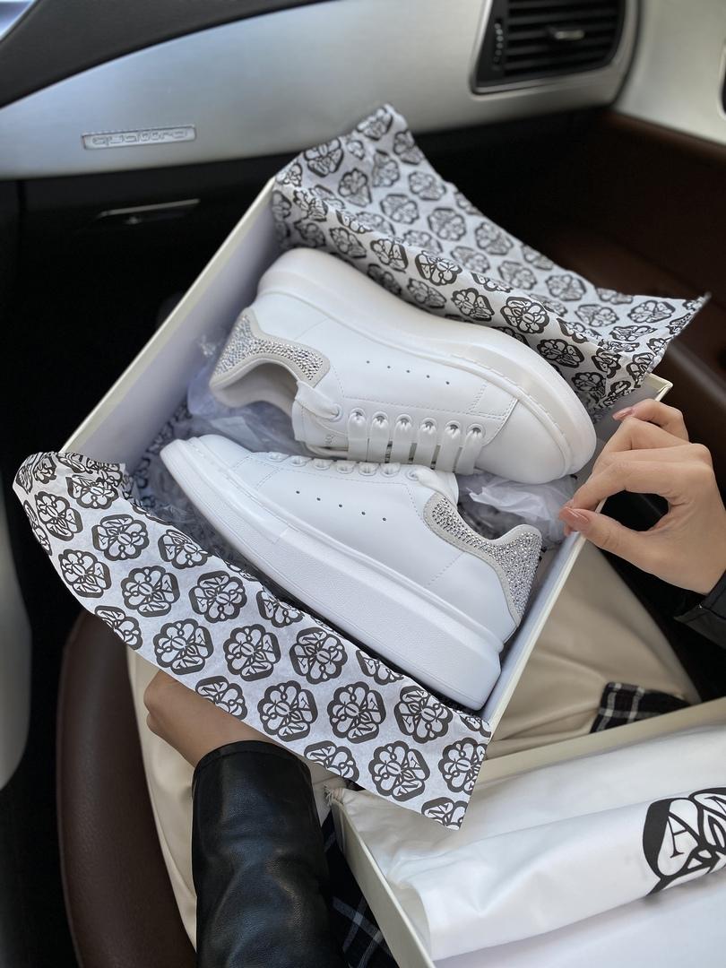 Alexander McQueen Low White Silver 1