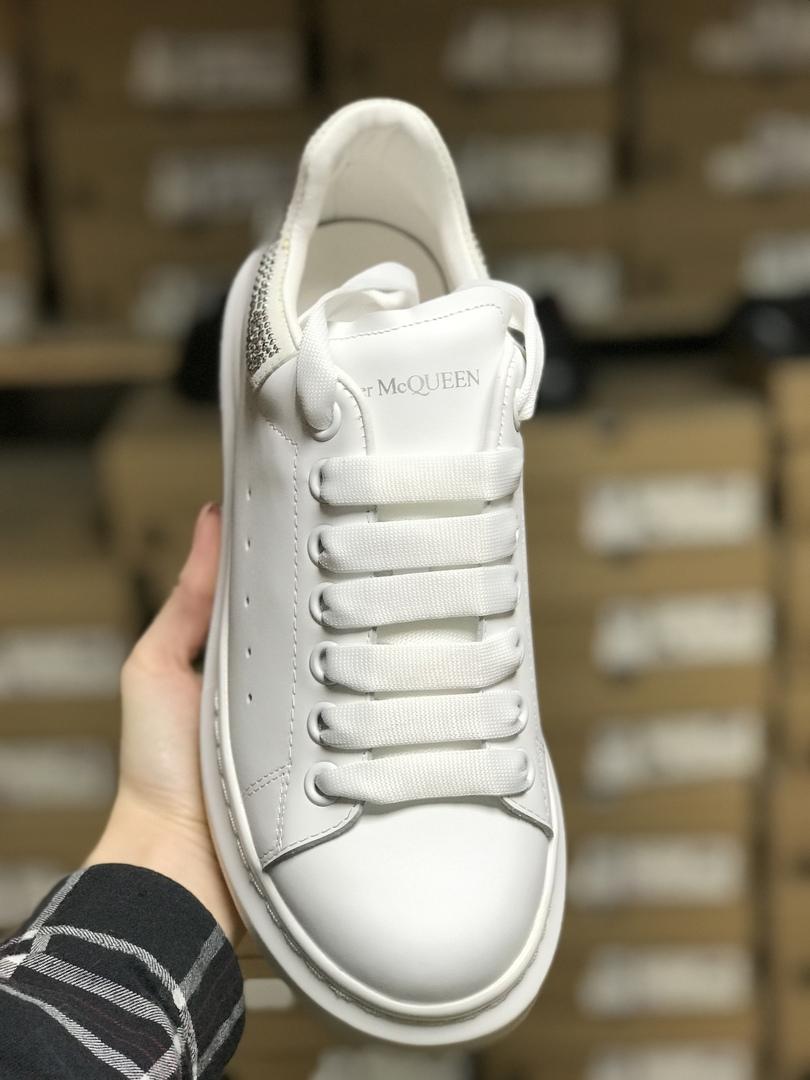 Alexander McQueen Low White Silver 1