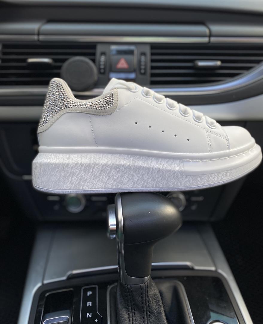 Alexander McQueen Low White Silver 1
