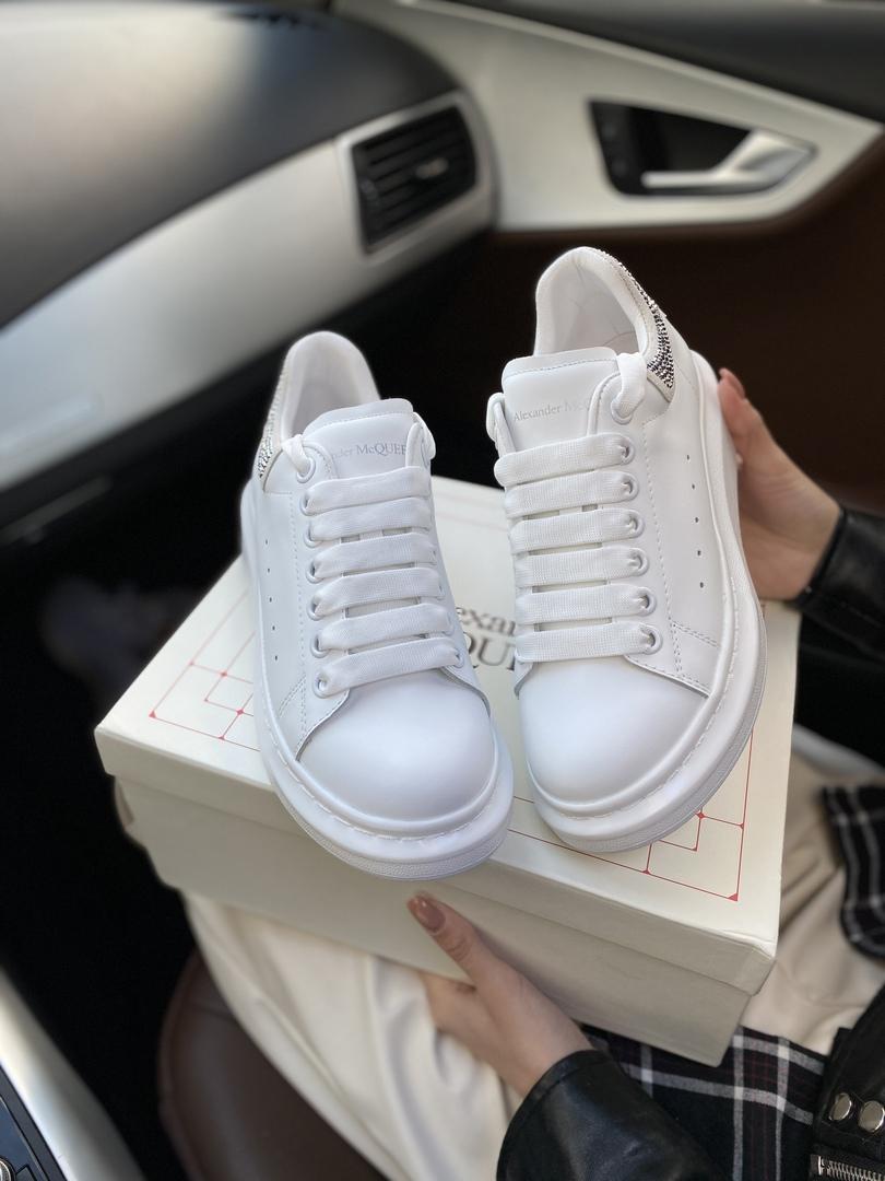 Alexander McQueen Low White Silver 1