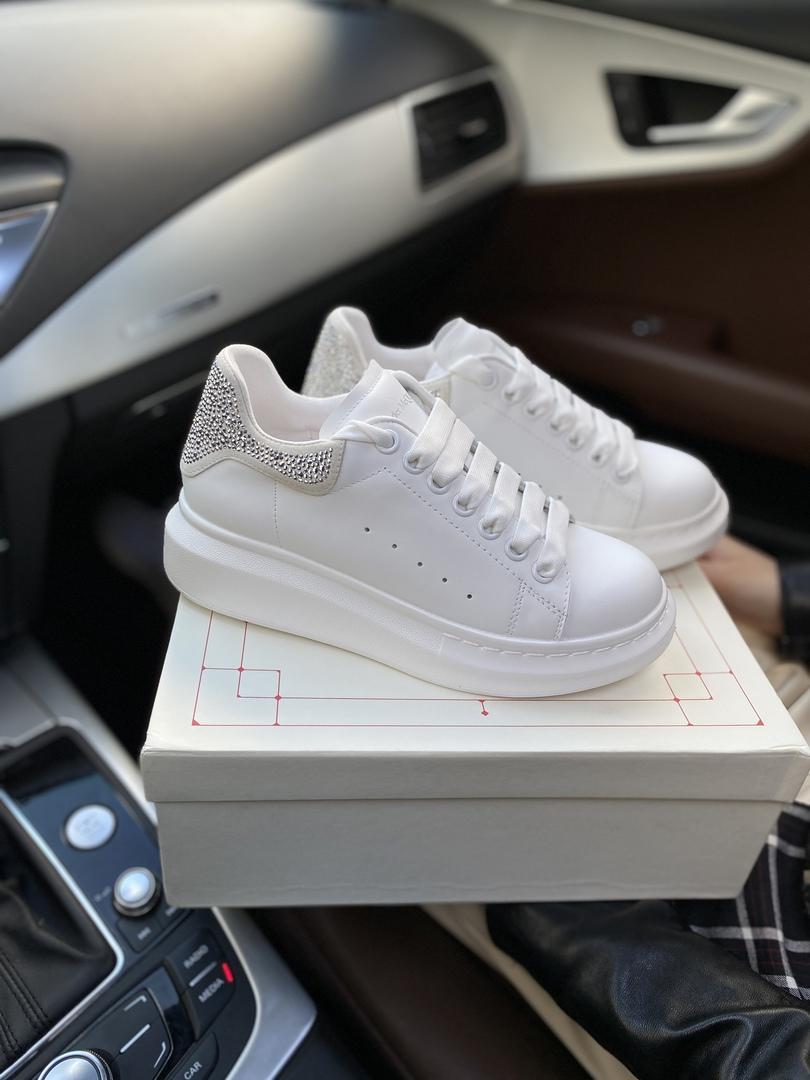 Alexander McQueen Low White Silver 1