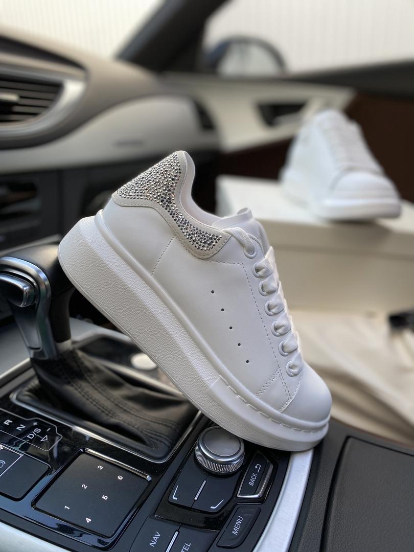 Alexander McQueen Low White Silver 1