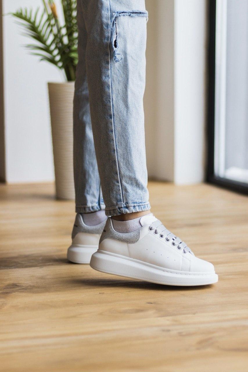 Alexander McQueen Low White Grey