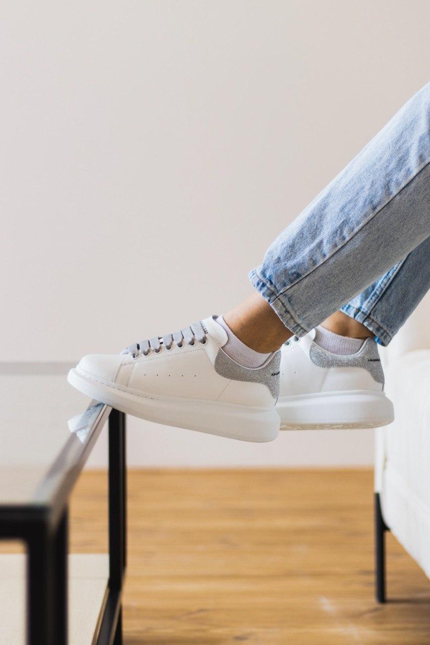 Alexander McQueen Low White Grey