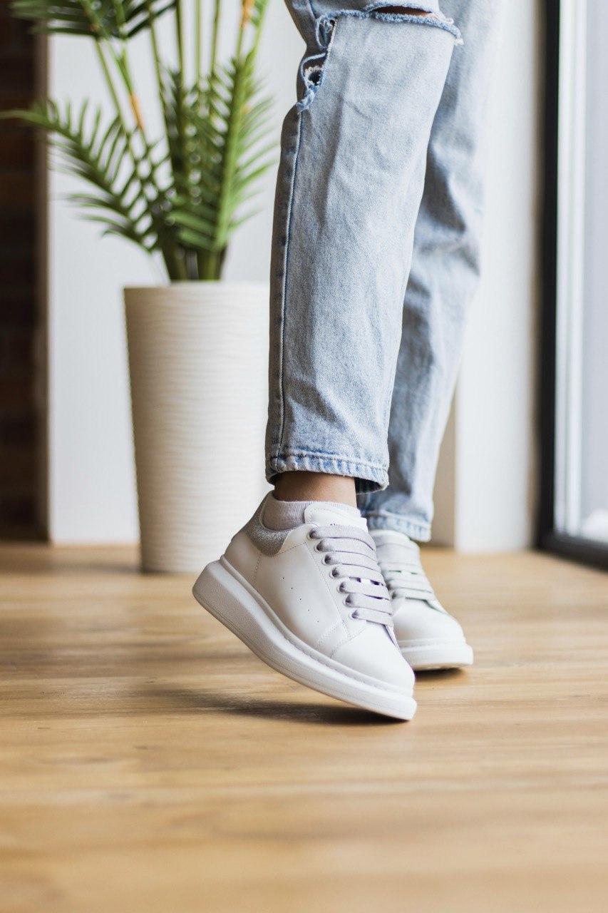 Alexander McQueen Low White Grey
