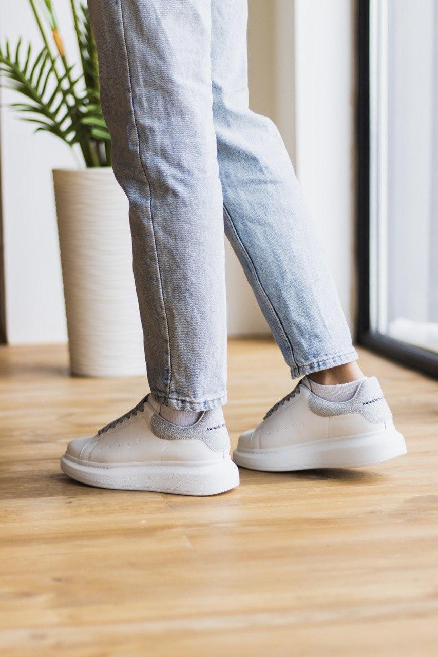 Alexander McQueen Low White Grey