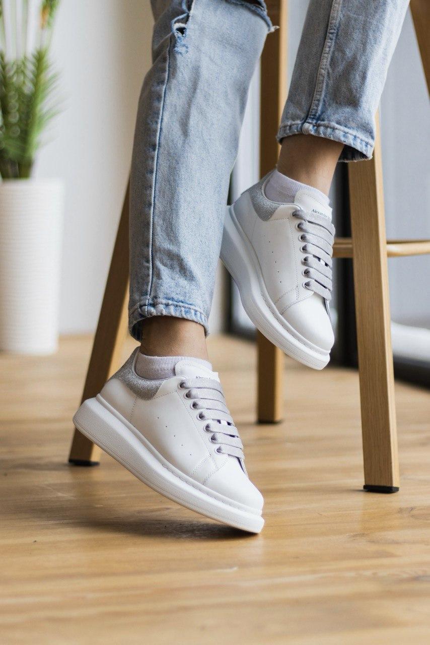 Alexander McQueen Low White Grey