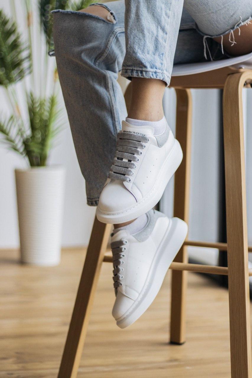 Alexander McQueen Low White Grey