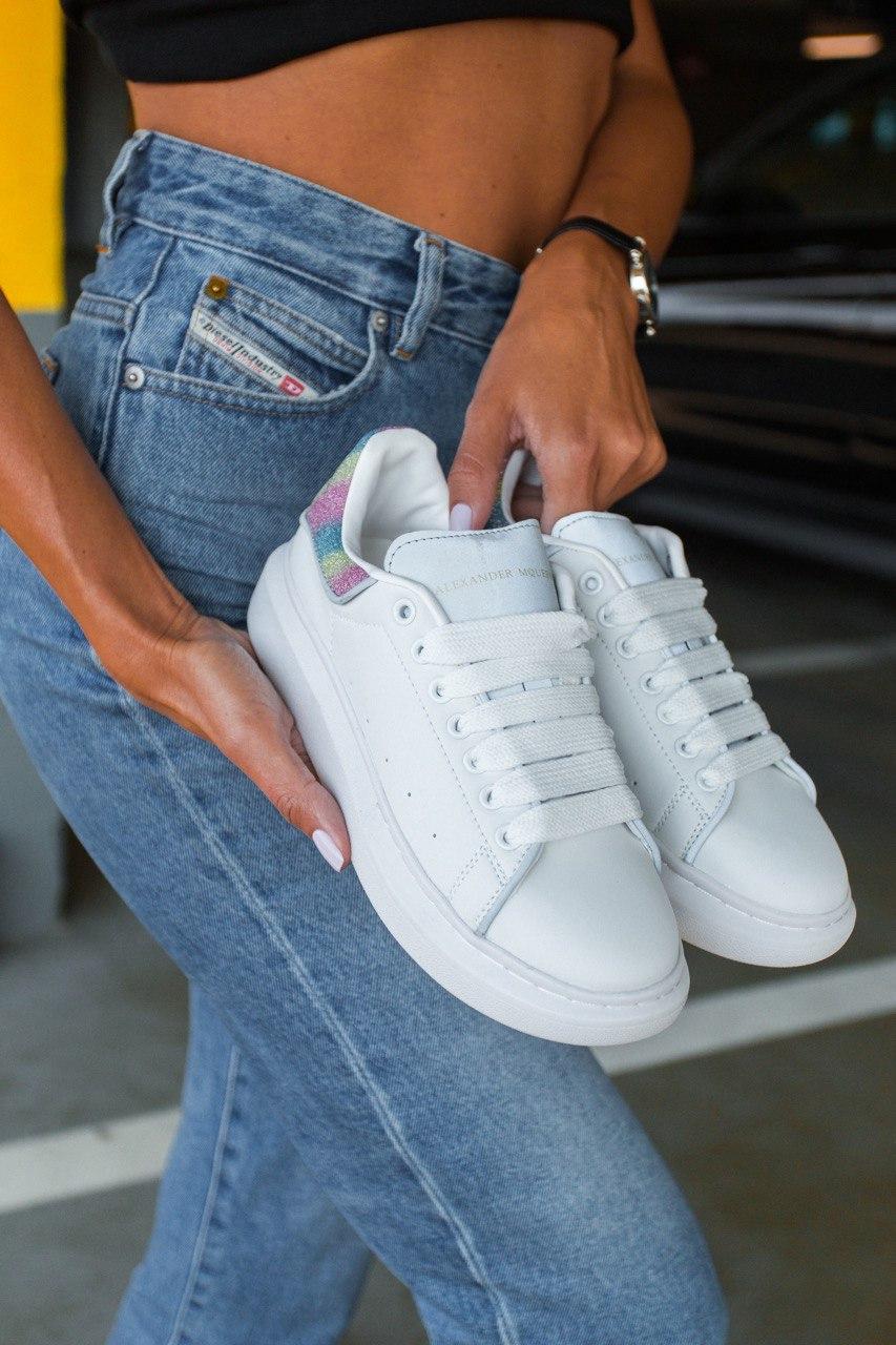 Alexander McQueen Low Static White Reflective