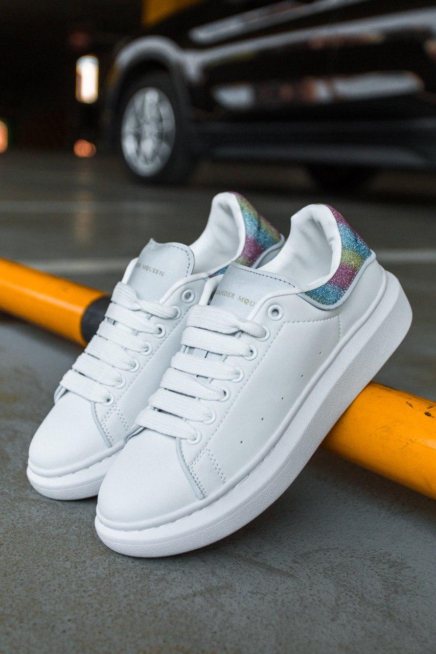 Alexander McQueen Low Static White Reflective