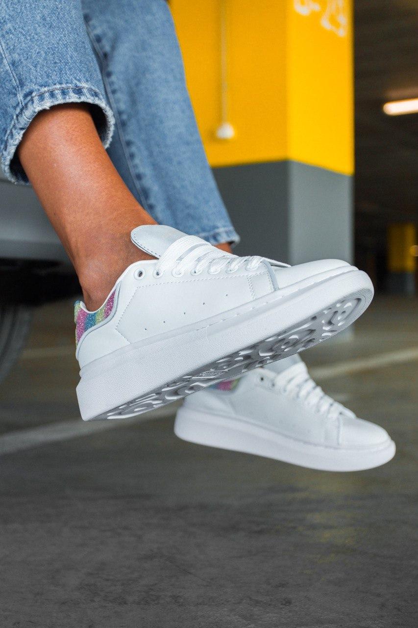 Alexander McQueen Low Static White Reflective
